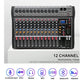 NNEDSZ Hridz 12 Channel Mixing Console Live Studio Audio DJ Mixer Sound Board USB Interface - GearHaus