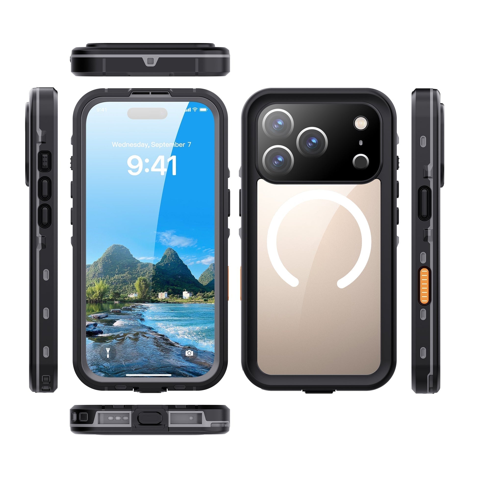 NNEDSZ iPhone 17 Pro Waterproof Case Shockproof Lifeproof Case - GearHaus