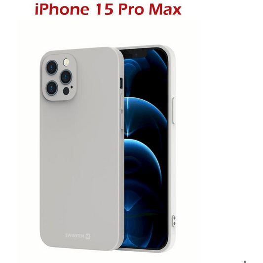 Swissten Soft Joy Silicone Case for Apple iPhone 15 Pro Max (34500320) - GearHaus