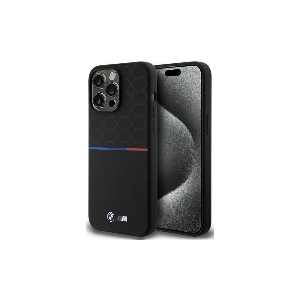 Zadný Kryt BMW pre Apple iPhone 15 Pro Max čierny (BMHMP15X22SMPK) - GearHaus