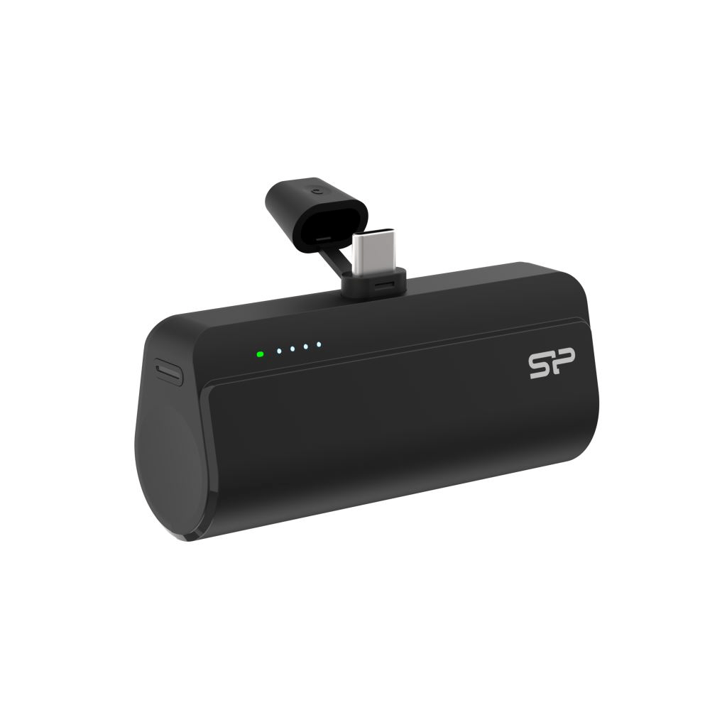 Power bank Silicon Power QD50 5000mAh, negru (SP5K0MAPBKQD500K) - GearHaus