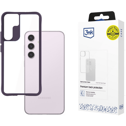 3MK Satin Armor Case+ Samsung Galaxy S24 lila tok (5903108592864) - GearHaus