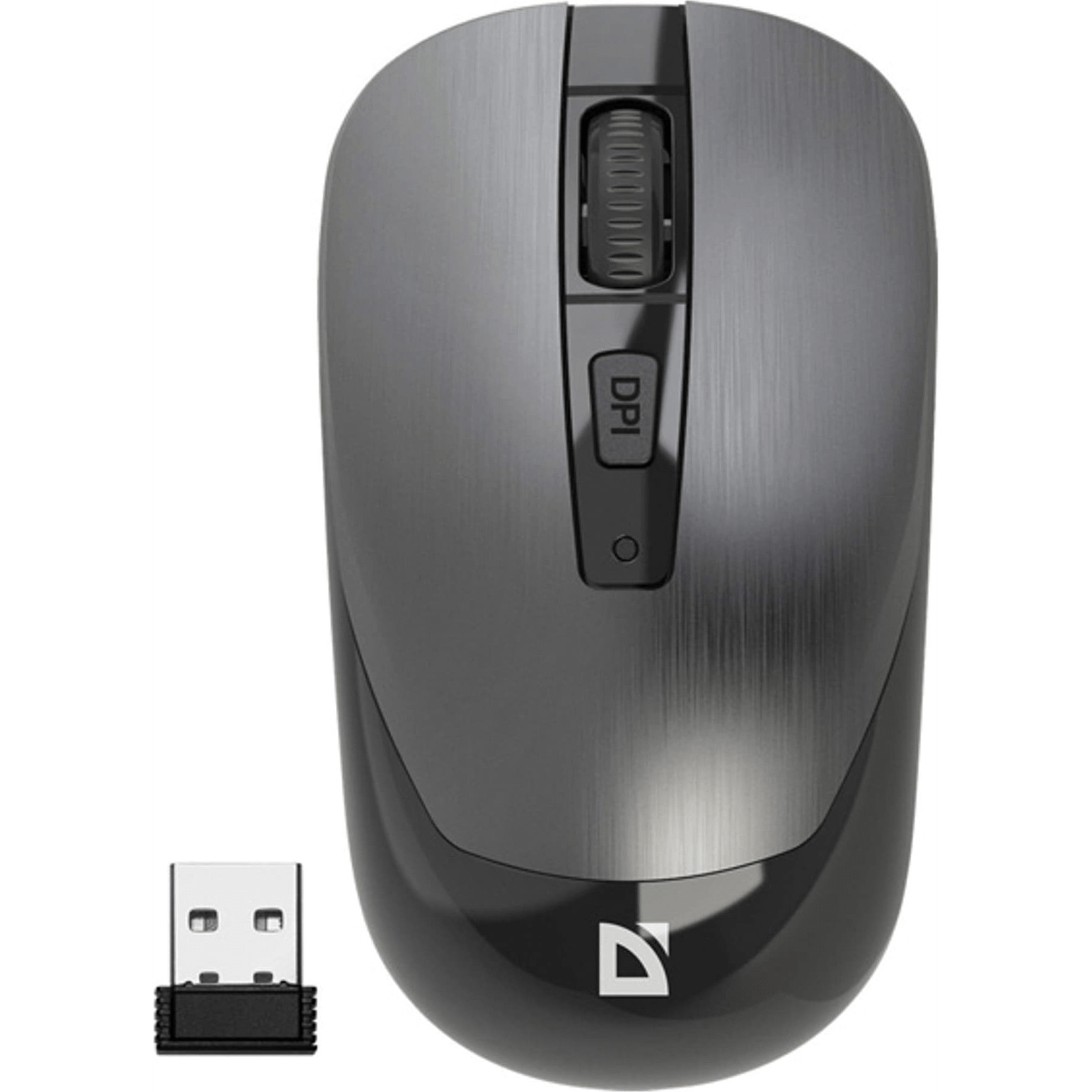 Mysz Defender Mysz bezprzewodowa Defender WAVE MM - 995 optyczna bezklikowa silent 1600dpi srebrna (52993) - GearHaus