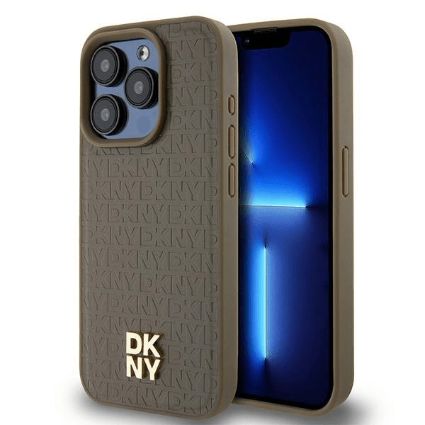 Zadný Kryt DKNY pre Apple iPhone 15 Pro Max hnedé (DKHMP15XPSHRPSW) - GearHaus