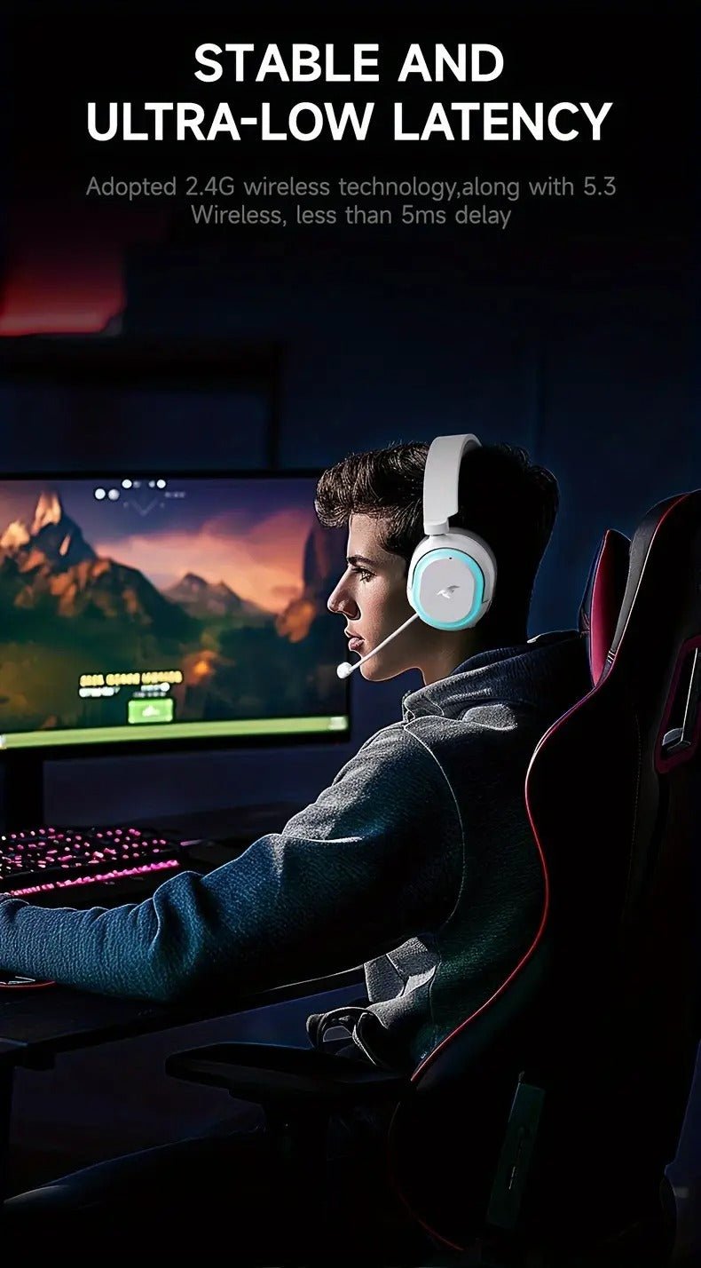 NNETM Wireless Gaming Headset with Surround Sound - GearHaus