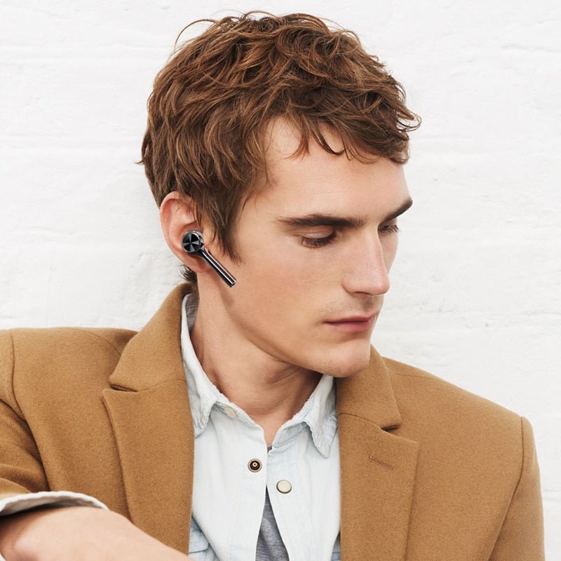 Long Handle bluetooth 5.0 TWS True Wireless Earphone Graphene Digital Display Bilateral Call Headset - GearHaus